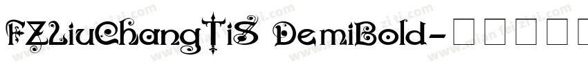 FZLiuChangTiS DemiBold字体转换